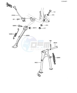 KZ 550 H [GPZ] (H1-H2) [GPZ] drawing STANDS