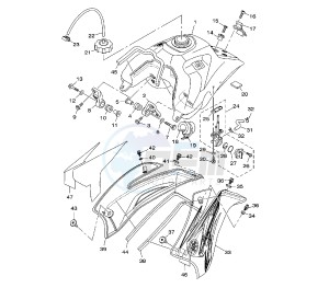 TT R E/LE 125 drawing FUEL TANK