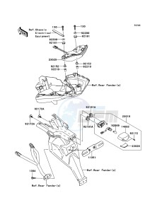 VERSYS_ABS KLE650DEF XX (EU ME A(FRICA) drawing Taillight(s)