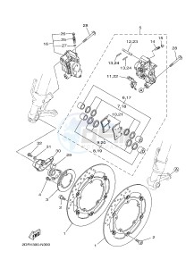 MT09TRA MT-09TRA TRACER 900 (2SCB) drawing FRONT BRAKE CALIPER