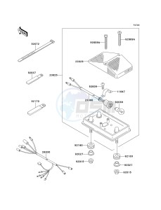 KDX 220 A [KDX220R] (A4-A8) [KDX220R] drawing TAILLIGHT-- S- -