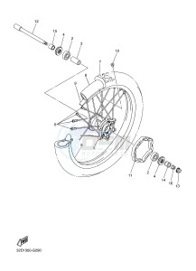 WR250R (32DR) drawing FRONT WHEEL