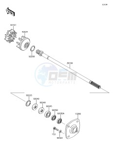 JET_SKI_ULTRA_310LX JT1500MFF EU drawing Drive Shaft