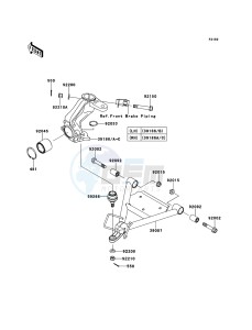 MULE_610_4X4 KAF400ABF EU drawing Suspension