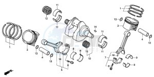 VTR1000SP VTR1000SP-2 drawing CRANKSHAFT/PISTON