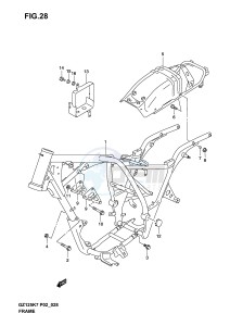 GZ125 (P02) drawing FRAME