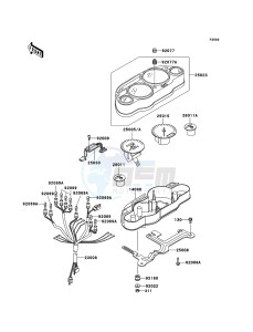 ZZR600 ZX600E6F GB XX (EU ME A(FRICA) drawing Meter(s)