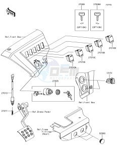 MULE PRO-DXT KAF1000BHF EU drawing Ignition Switch