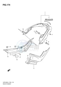 VZR1800 (E2) INTRUDER drawing REAR FENDER (VZR1800L1 E24)