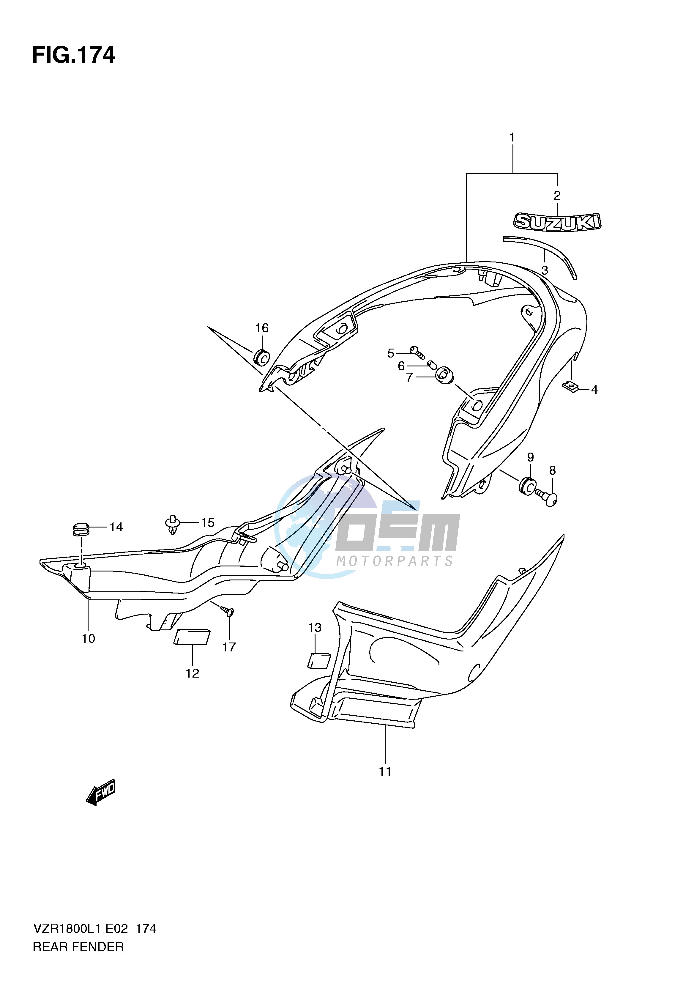 REAR FENDER (VZR1800L1 E24)