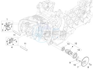 S 125 4T 3V IE NOABS E3 (APAC) drawing Rocking levers support unit