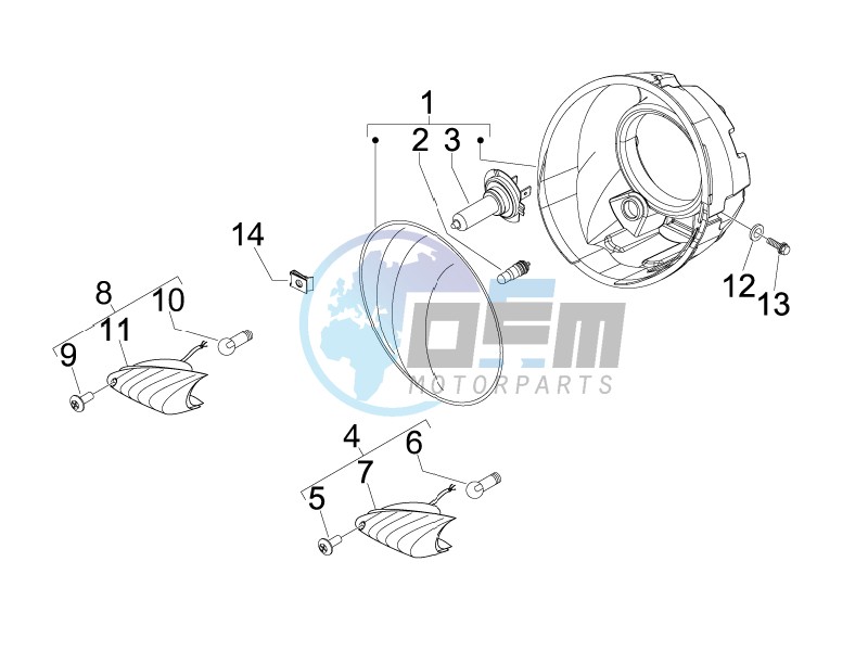 Head lamp - Turn signal lamps