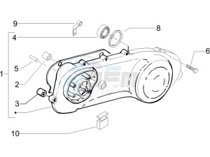 LXV 50 2T CH drawing Crankcase cover and cooling