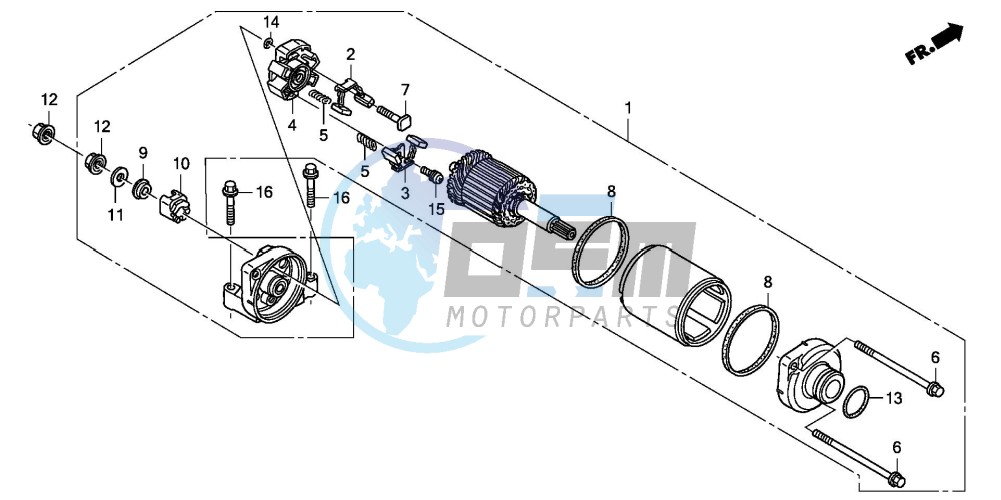 STARTING MOTOR (CBF600S8/SA8/N8/NA8)