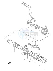 TS200R (E28) drawing KICK STARTER