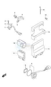 DF 70A drawing PTT Switch/Engine Control Unit