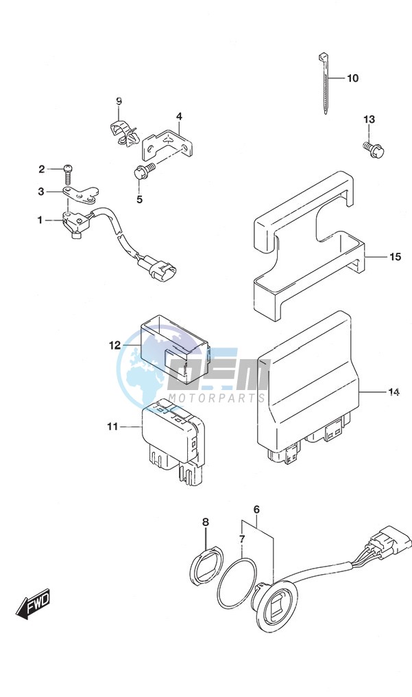 PTT Switch/Engine Control Unit