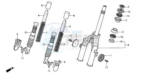 PK50M drawing FRONT FORK