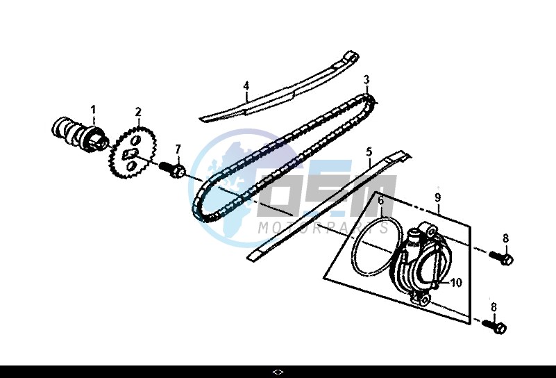 CAM SHAFT-CYL. HEAD L. SIDE COVER