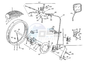 W16 500 drawing FRONT WHEEL