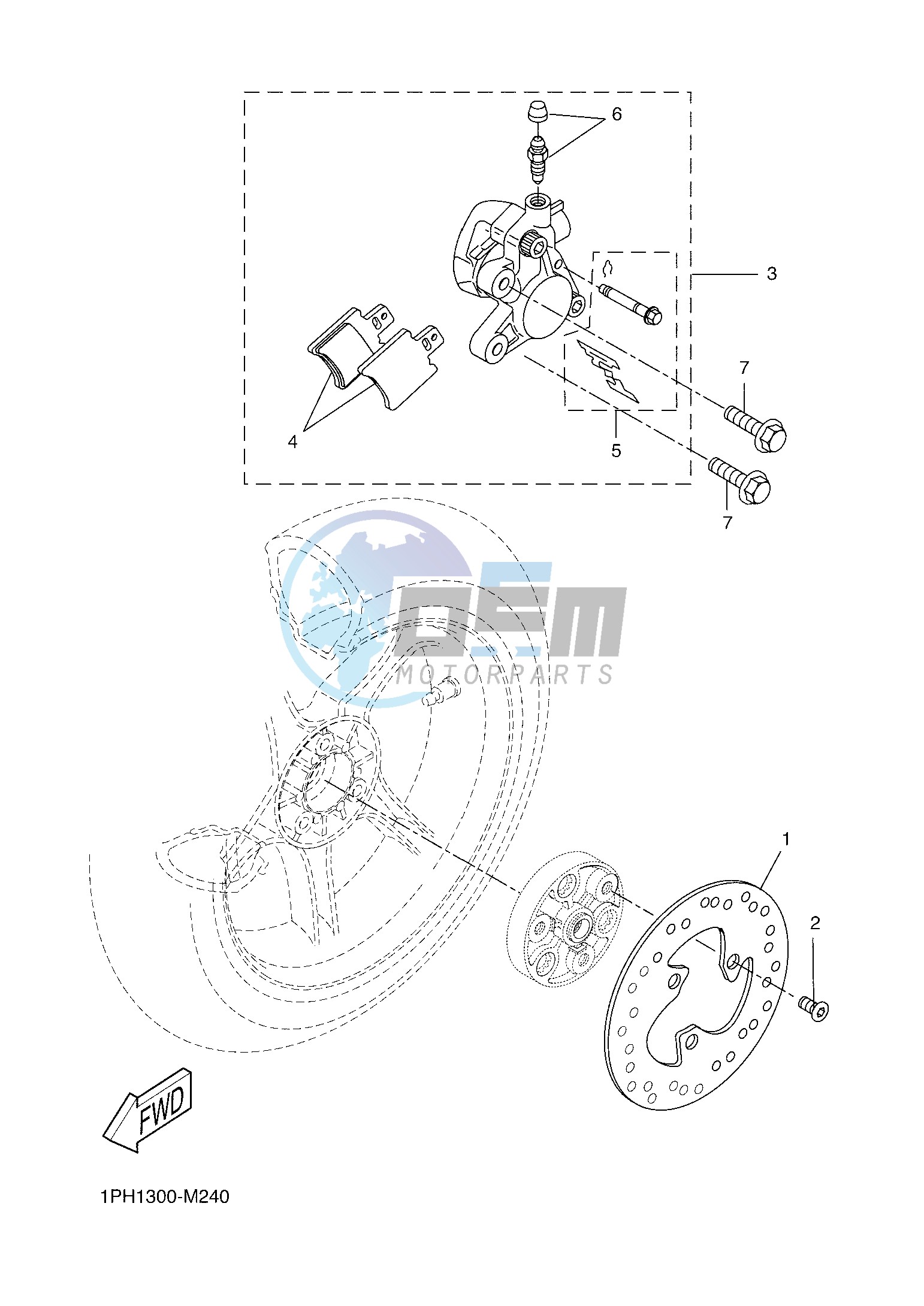 REAR BRAKE CALIPER