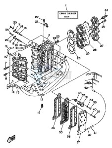 60FEO-60FETO drawing CYLINDER--CRANKCASE