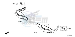 CRF1000AG CRF1000 - Africa Twin - ABS Europe Direct - (ED) drawing KNUCKLE GUARD