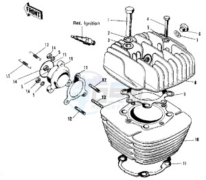 F5 [BIG HORN] 350 [BIG HORN] drawing CYLINDER HEAD_CYLINDER