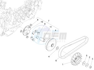 150 Sprint 4T 3V ie (APAC) (AU, CD, EX, JP, RI, TH, TN) drawing Driving pulley