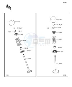 Z1000SX_ABS ZX1000MGF FR GB XX (EU ME A(FRICA) drawing Valve(s)