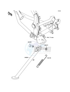 KLX125 KLX125CBF GB XX (EU ME A(FRICA) drawing Stand(s)