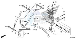 FES125AC drawing RR. BRAKE MASTER CYLINDER