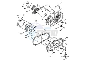 BW'S 100 drawing CRANKCASE