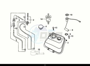 FIDDLE II 50 (AF05W5-EU) (E5) (M1) drawing FUELTANK