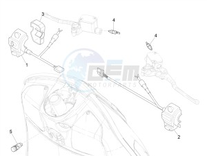 GTV 300HPE SEI GIORNI IE E4 ABS (NAFTA) drawing Selectors - Switches - Buttons