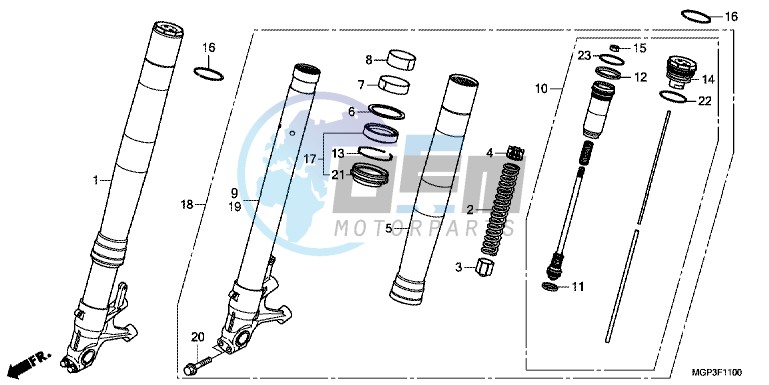 FRONT FORK (CBR1000RR/RA)