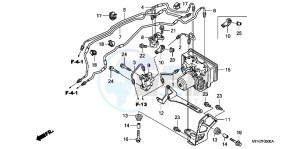 CB1000RAB drawing ABS MODULATOR