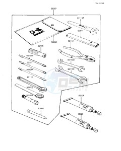 KZ 550 C [LTD] (C3-C4) [LTD] drawing OWNER TOOLS -- KZ550-C3- -