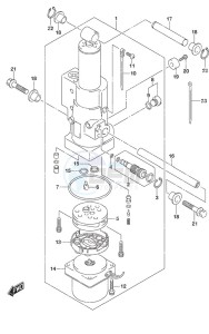 DF 20A drawing Tilt Cylinder w/Power Tilt