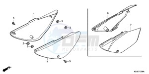 CRF100FB drawing SIDE COVER