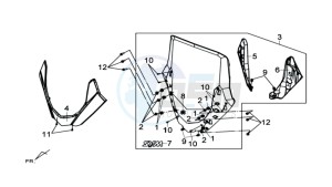 MAXSYM 600I ABS drawing WINDSCREEN