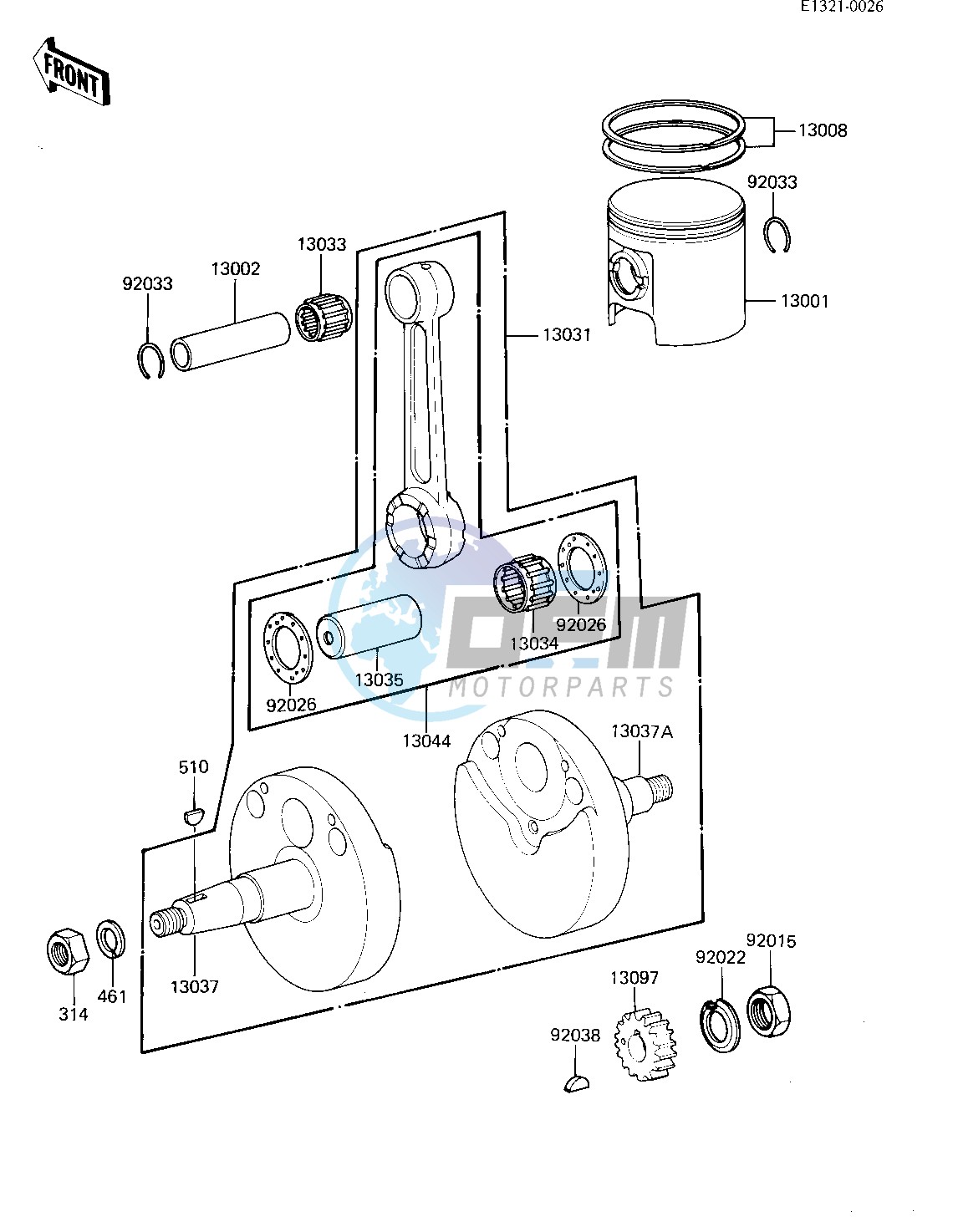 CRANKSHAFT_PISTON -- 82 KX80-C2- -