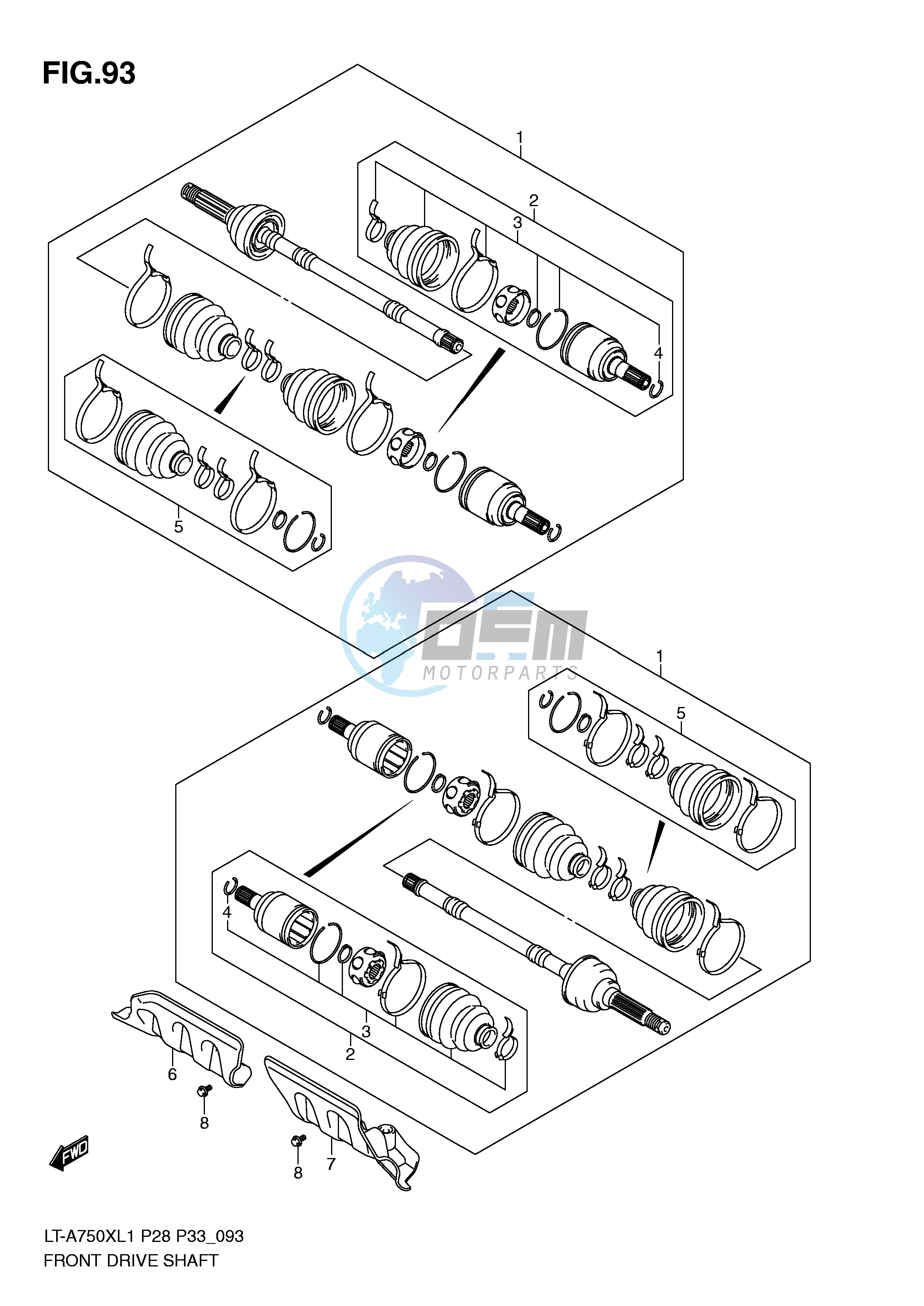 FRONT DRIVE SHAFT