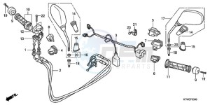 SH300AR9 Europe Direct - (ED / ABS) drawing SWITCH/CABLE/MIRROR