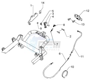 Beverly 500 (USA) USA drawing Saddle unlock control