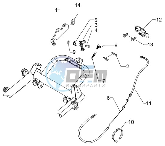 Saddle unlock control