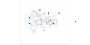 CB900F HORNET 900 drawing MAIN STAND