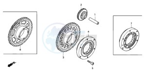 CBR600F drawing STARTING CLUTCH