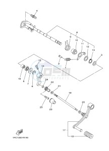 MT09A MT-09 ABS 900 (2DRN) drawing SHIFT SHAFT