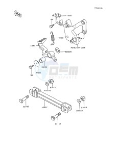 ZX 600 C [NINJA 600R] (C10) [NINJA 600R] drawing BRAKE PEDAL_TORQUE LINK